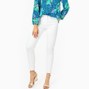 Lilly Pulitzer White Ankle Jeans